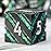 Stripe D&D Dice,DNDND Metallic Glitter Stripes Dice with Gift Metal Box for Dungeons and Dragons Tabletop Game (Green Stripes)