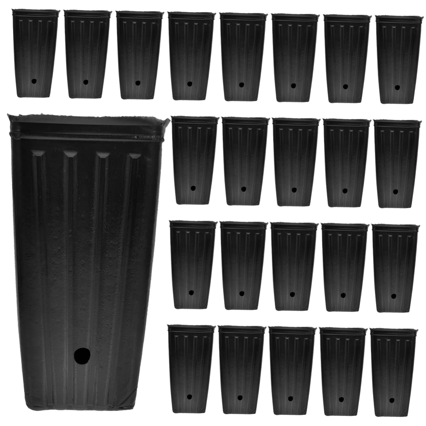 Macetas Exterior Grandes de PP para Plantación Protección de Raíces, 30 Vasos Nutritivos Multiusos Ideales para Cultivo de Plantas y Plántulas
