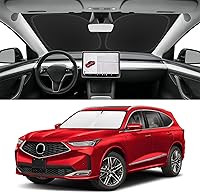 Vista 122 de Parasol de parabrisas de ajuste personalizado para Nissan Titan 2017-2024, bloquea los rayos UV y el calor, parasol de ventana delantera, fácil