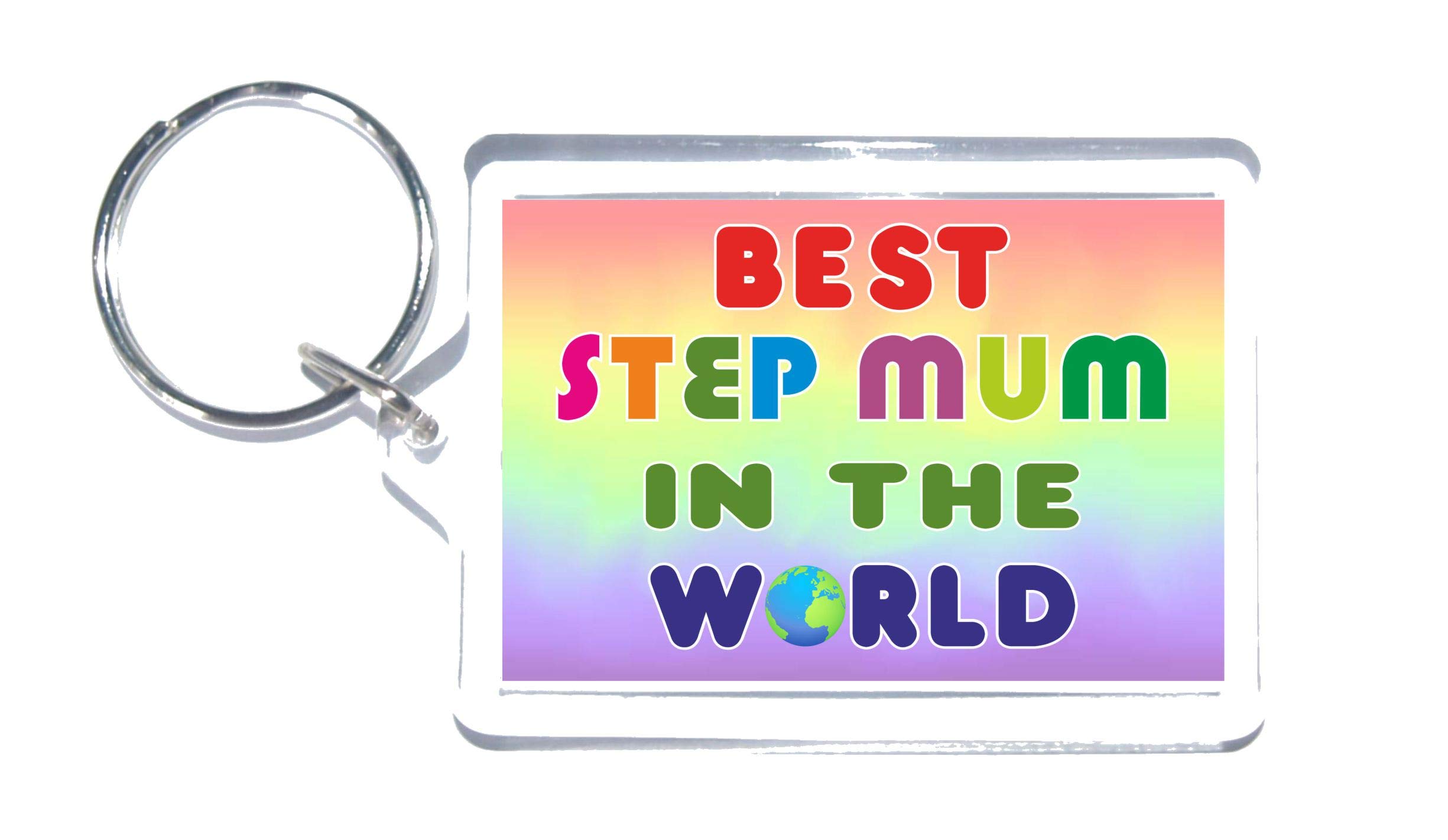 Gift For Step Mum Best In The World Novelty Keyring Present