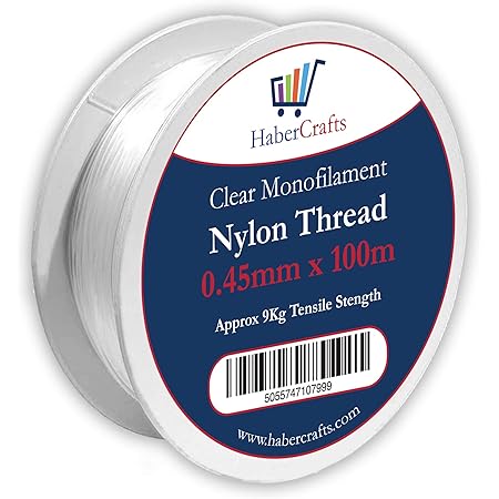 0.45mm Clear Nylon Thread Invisible String Non Stretch Clear Fishing ...