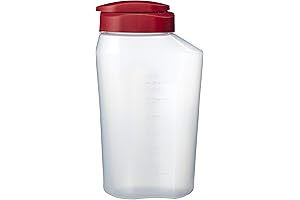 Rubbermaid Round Grip 1 Quart Bottle with Measurement Markings, Tighten Square Cap...