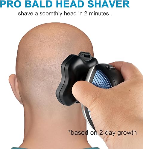 Miniatura 2 de Afeitadora profesional de cabeza calva, maquinilla de afeitar eléctrica para hombre más calvo, afeitadora de cabeza y cara masculina, recortadora de