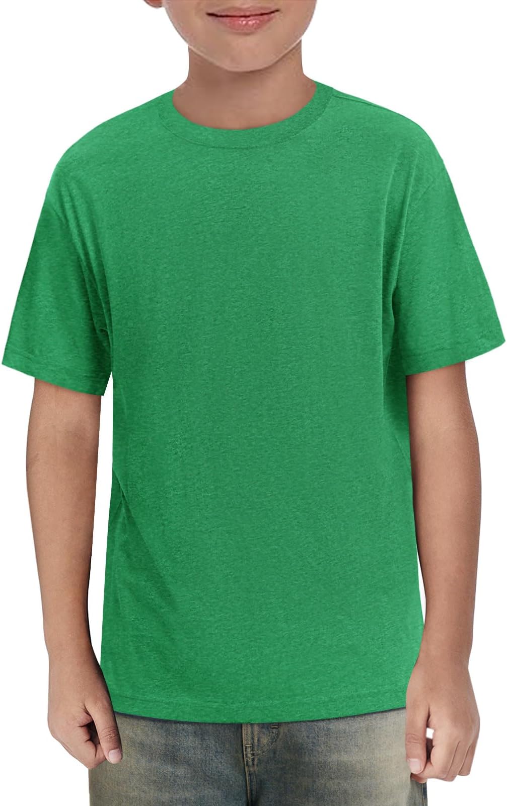 Boys Short Sleeve Shirts Kids Summer Crewneck T-Shirts Casual Tops Tees 5-14 Years