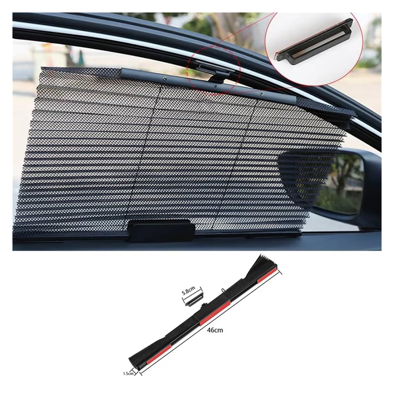 Tendine Parasole Auto Parasole Lunotto Anteriore Posteriore Dell'auto Rete UV Pieghevole Auto Camion 1 Pezzo Parasole Laterale Retrattile Parasole Auto Parabrezza