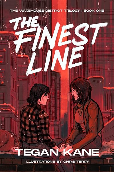 Cover of The Finest Line: A Sapphic Dystopian Story about Romance and Revolution (Warehouse District - Book 1) (The Warehouse District Trilogy) by Tegan Kane
