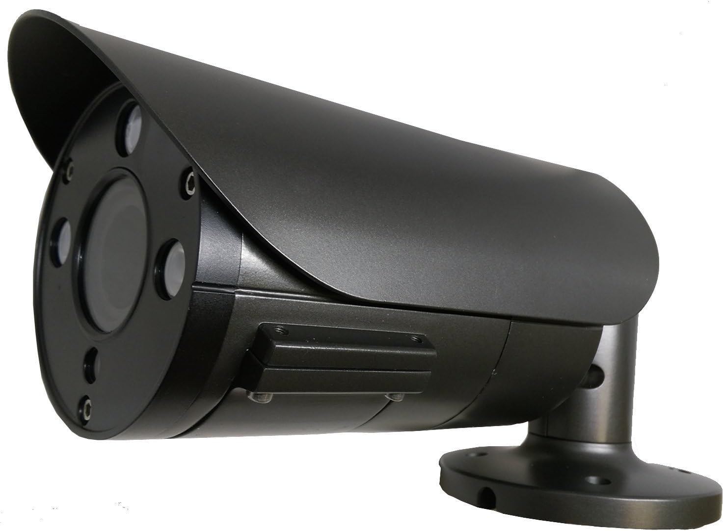 101AV 1080P True Full-HD Security Bullet Camera 4 in 1(TVI, AHD, CVI, CVBS) 2.1Megapixel CMOS Image Sensor 2.8-12mm Variable Focus Lens Auto Iris IR in/Outdoor WDR OSD Camera 12VDC/24VAC(Charcoal)