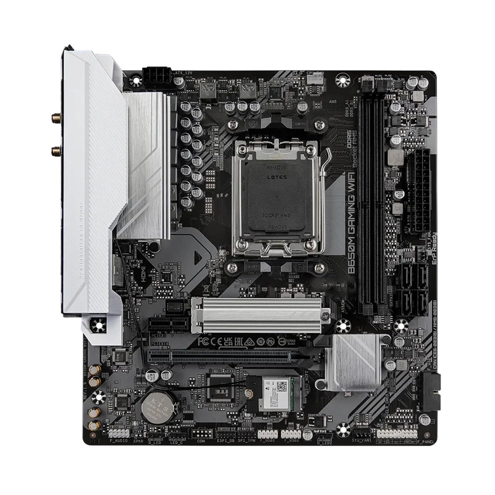 Scheda Madre Fit for GIGABYTE B650M Gaming Plus WiFi AM5 LGA 1718 B650 M-ATX, DDR5, PCIe 4.0 M.2, ., USB 3. Gen 1 Type-C Motherboard
