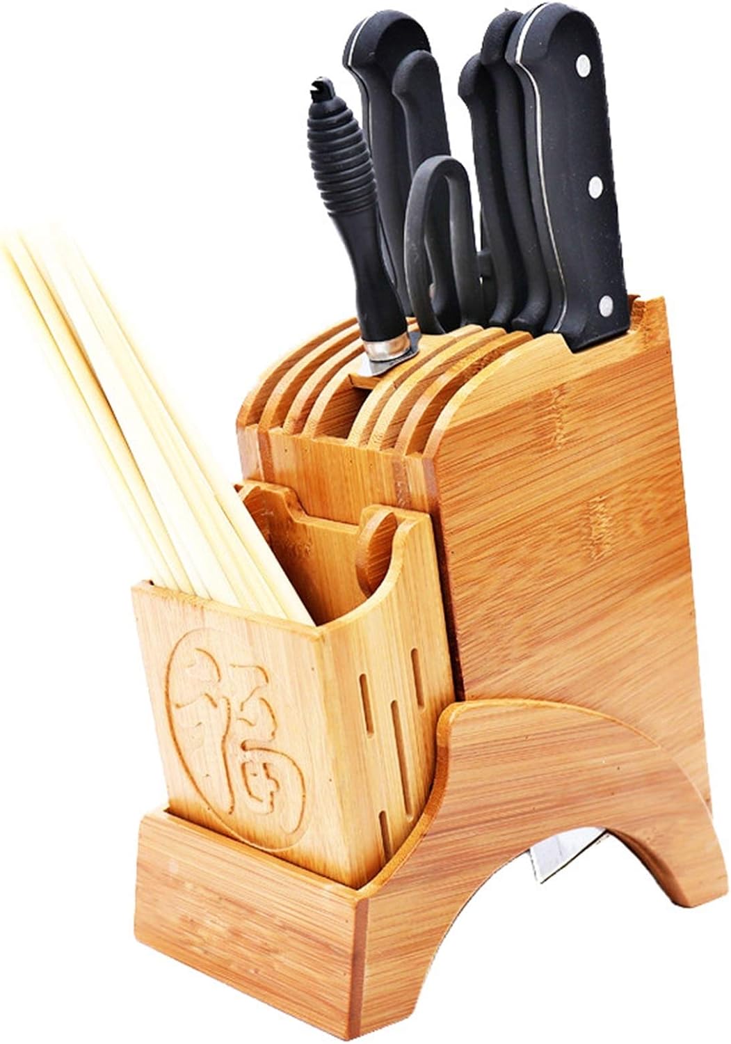 RHGEIUCY Wooden tool holder solid wood knife holder tool storage rack