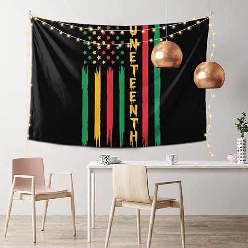 Miniatura 2 de BERULL Juneteenth Pride African American Independence Day Tapestry Wall Hanging Decoration Blanket Bedroom Living Room Dormitory Tapestry 60 * 40