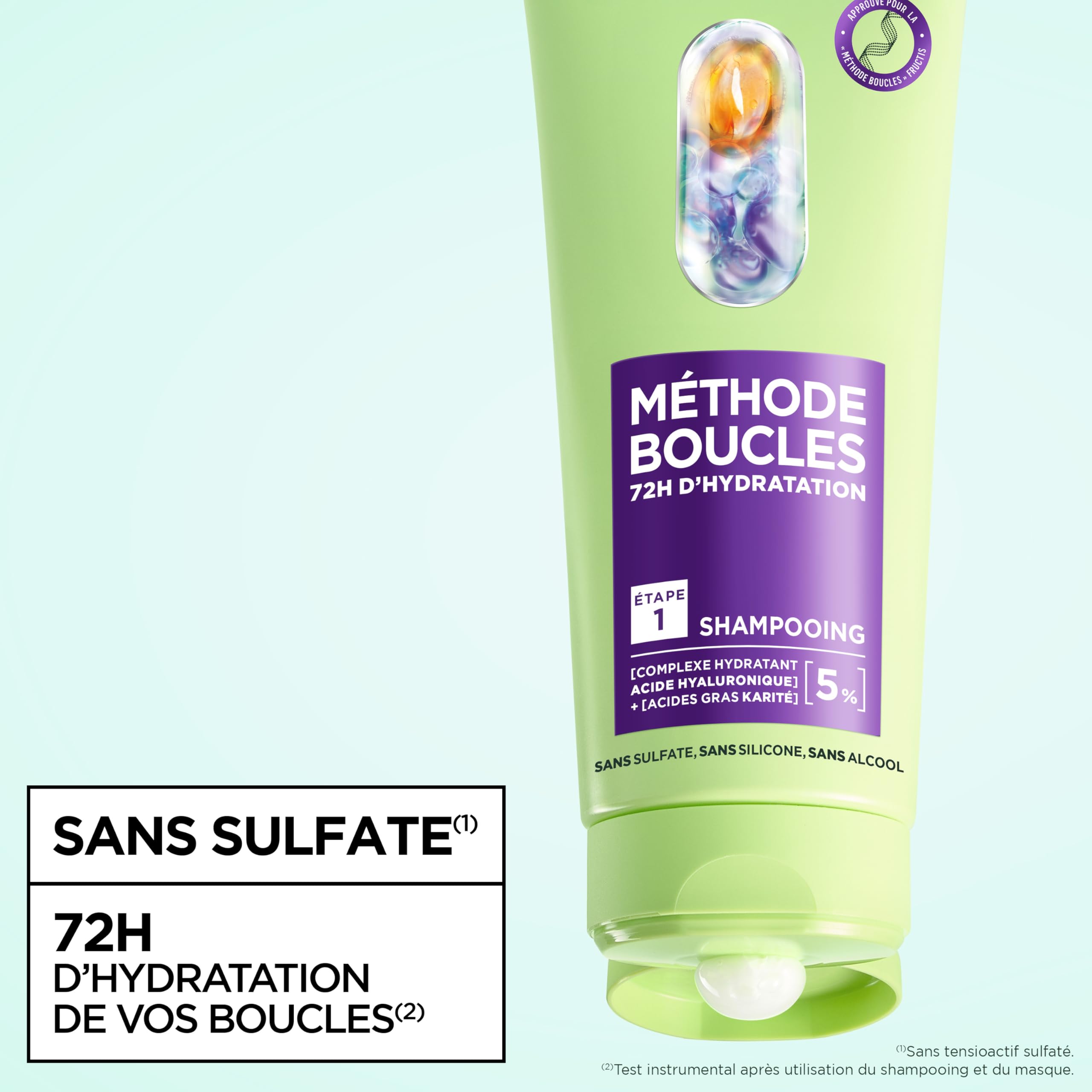 Garnier Fructis Metodo Riccioli Routine Shampoo, Maschera, Spray Idratante con Acido Ialuronico e Burro di Karité