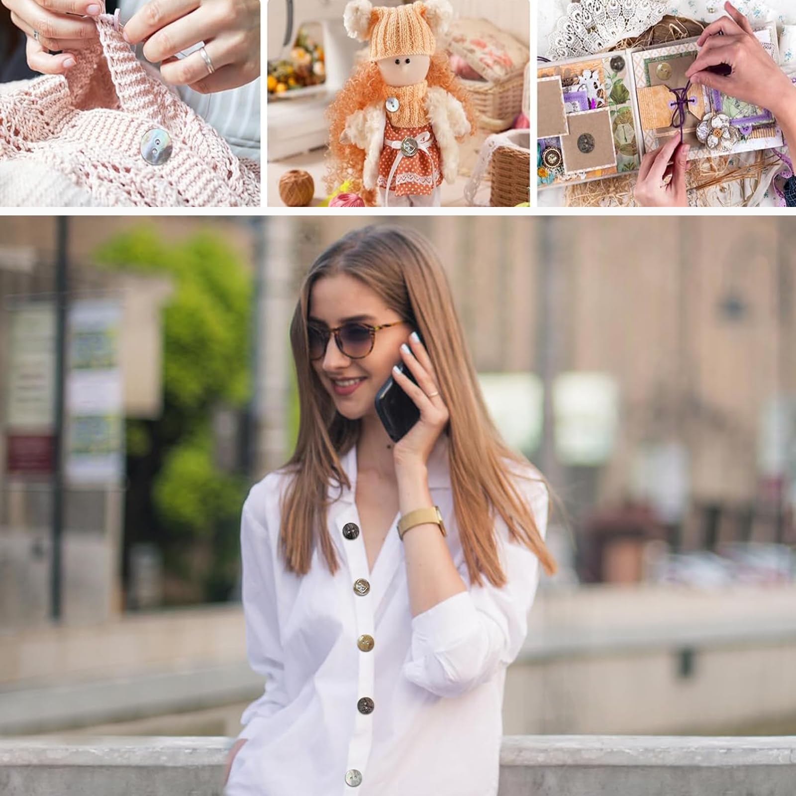 Shirtblouse, knopen van parelmoer, oversized, overhemdkraag, lange Shirtblouse, knopen van parelmoer, oversized, overhemdkraag, lange