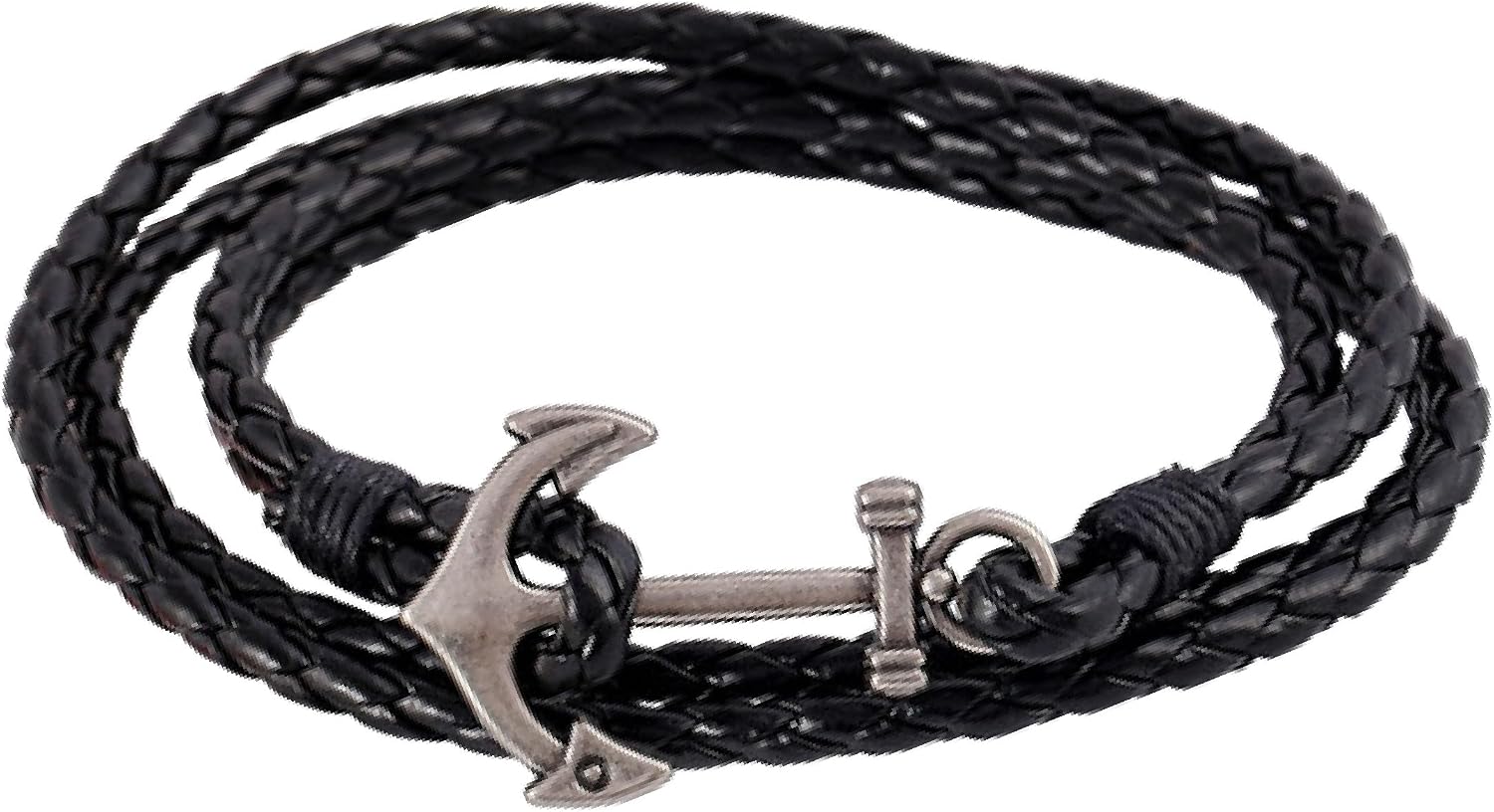 Anchor Leather Wrap Bracelets for Men Women Family Couple Birthday Christmas Black Brown
