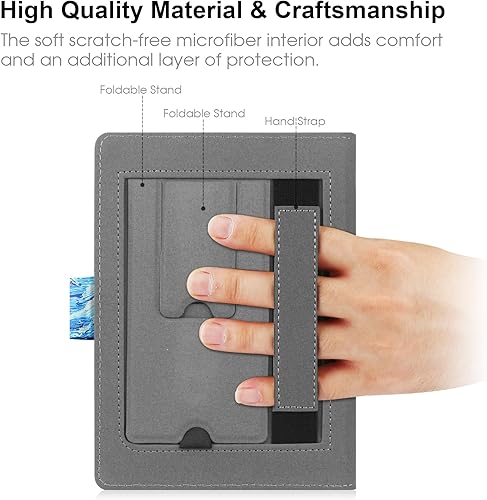 Miniatura 10 de HoYiXi Funda universal compatible con KoboPocketbookTolinoSony E-Book eReader Kindle PaperwhiteKobo Clara HDKobo Clara 2E de 6 a 6.8 pulgadas, color