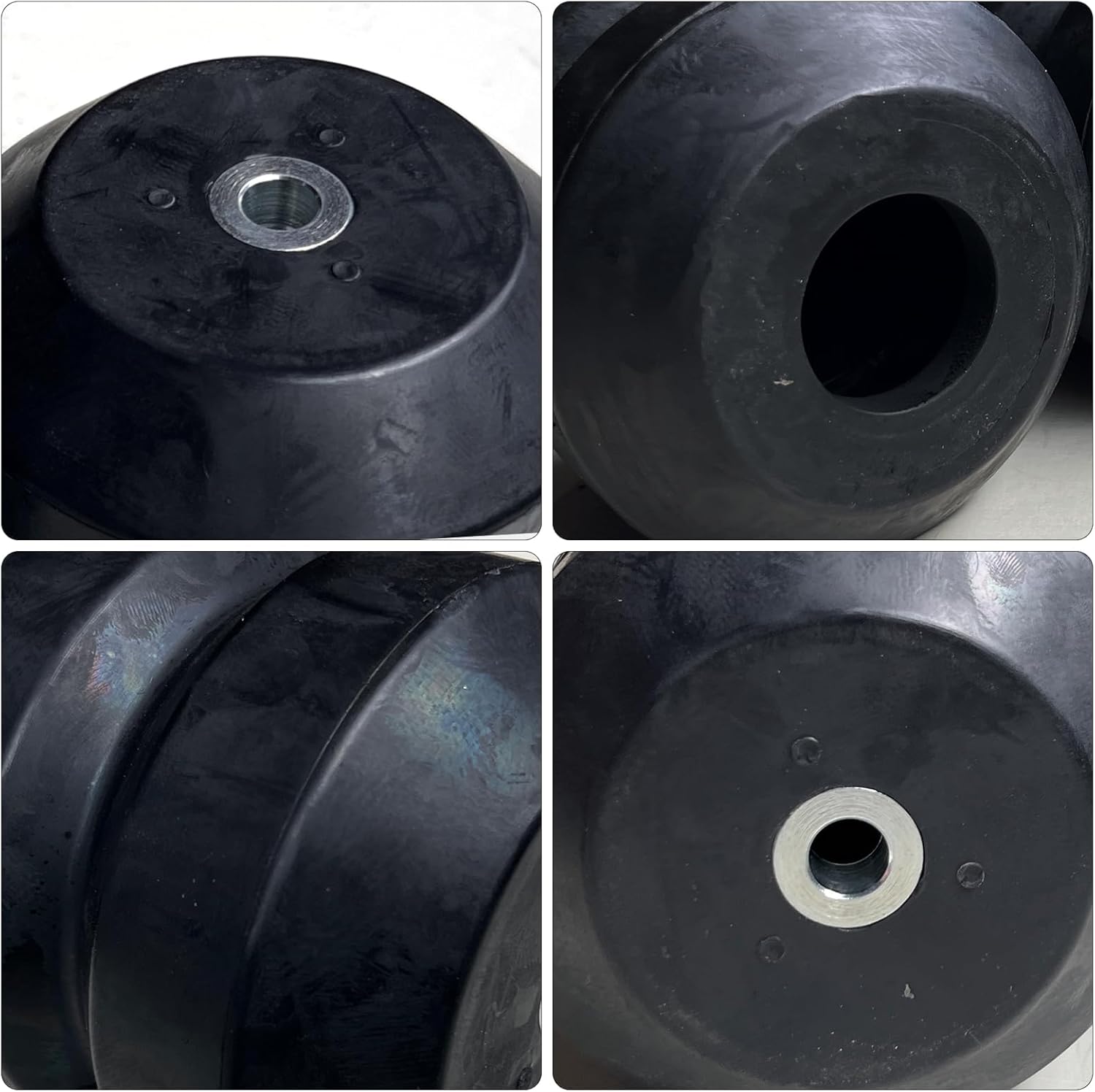 Close-up of rubber bushing details