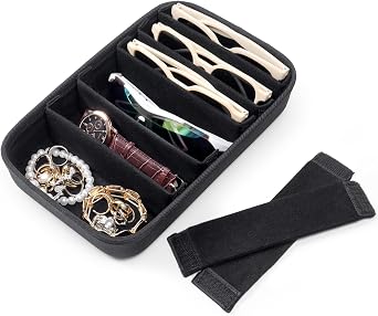 Bukere Sunglasses Organizer Tray Storage for Drawer, Glasses Watches Jewelry Display Case, Eyeglasses Holder Men Women