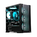 MXZ Gaming PC Computer R7 5700X3D, RTX 5060, 16G DDR4, NVME 1 T, B450,6RGB Fans,Windows 11 Pro Ready to use, Gamer Desktop Computer(R7 5700X3D| RTX5060)