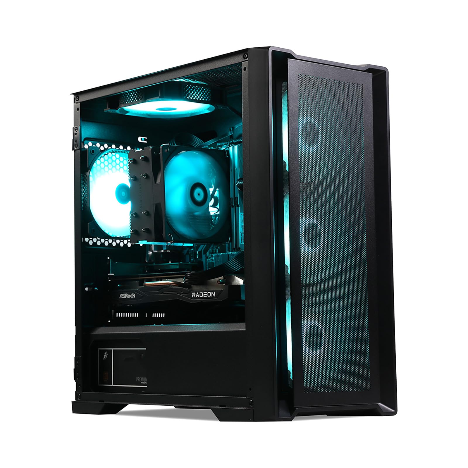 MXZ Gaming PC, AMD Ryzen 7 7800X3D, RTX 4070 Super, 32GB DDR5 6000MHz, SSD 1TB, B650, 6RGB Fans, Windows 11 Pro Ready to use, Gamer Desktop Computer(R7 7800X3D| RTX 4070 Super)