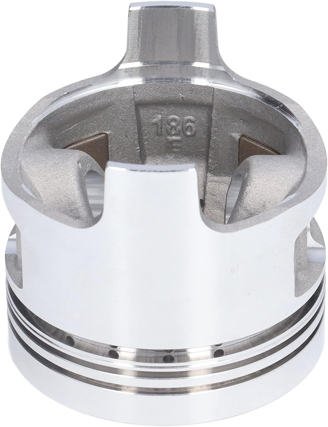 compatibility with 186F Engine Piston Kit Replacement Parts Aluminum Steel High Hardness Wear for 5KW Generator with Pin Circlip