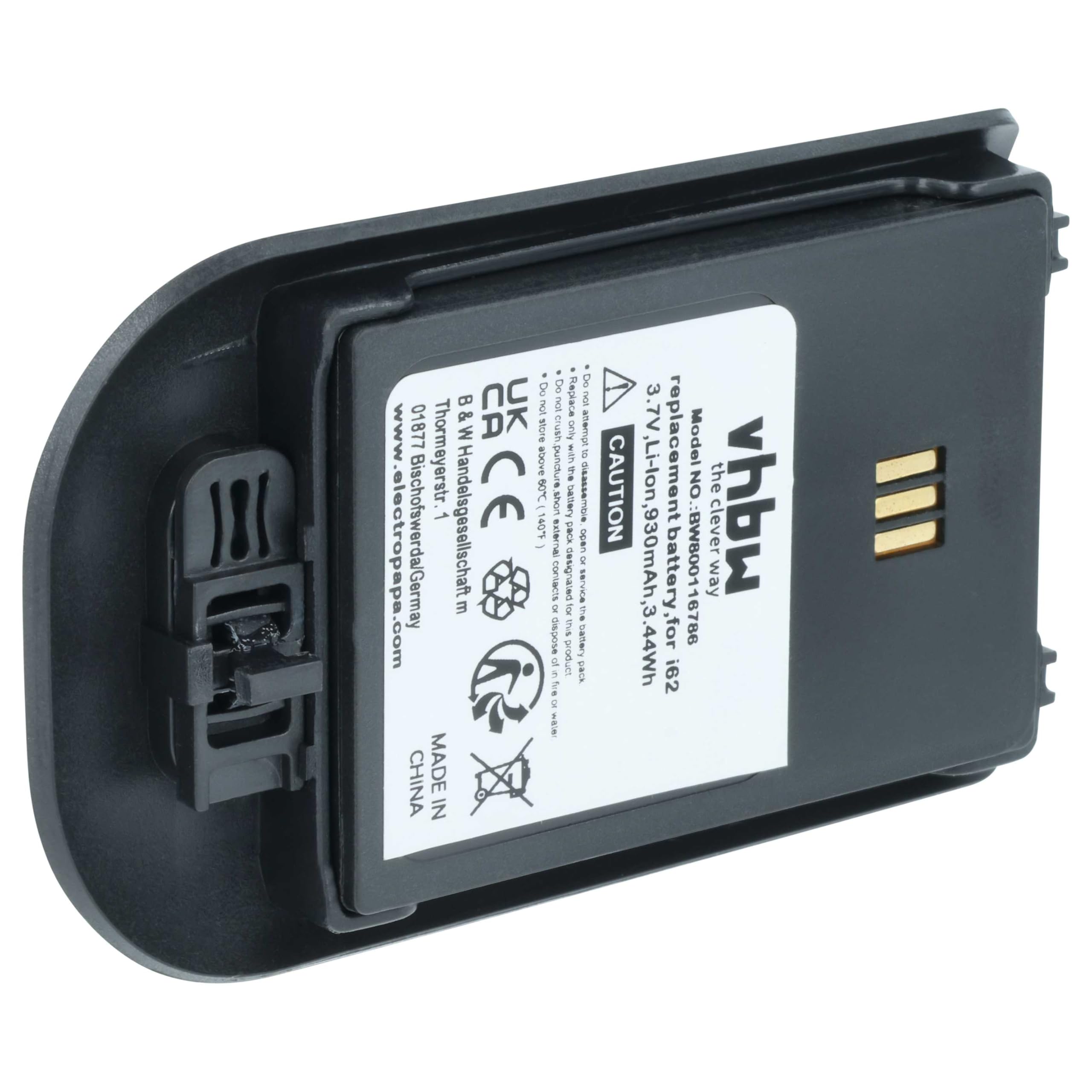vhbw 10x batteria compatibile con Alcatel Omnitouch 8118, 8128 telefono fisso cordless (930mAh, 3,7V, Li-Ion) nero