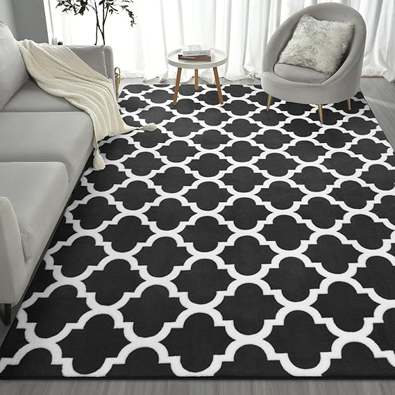 Morroccan Modern Area Rug for Living Room Bedroom, 3x5 ft