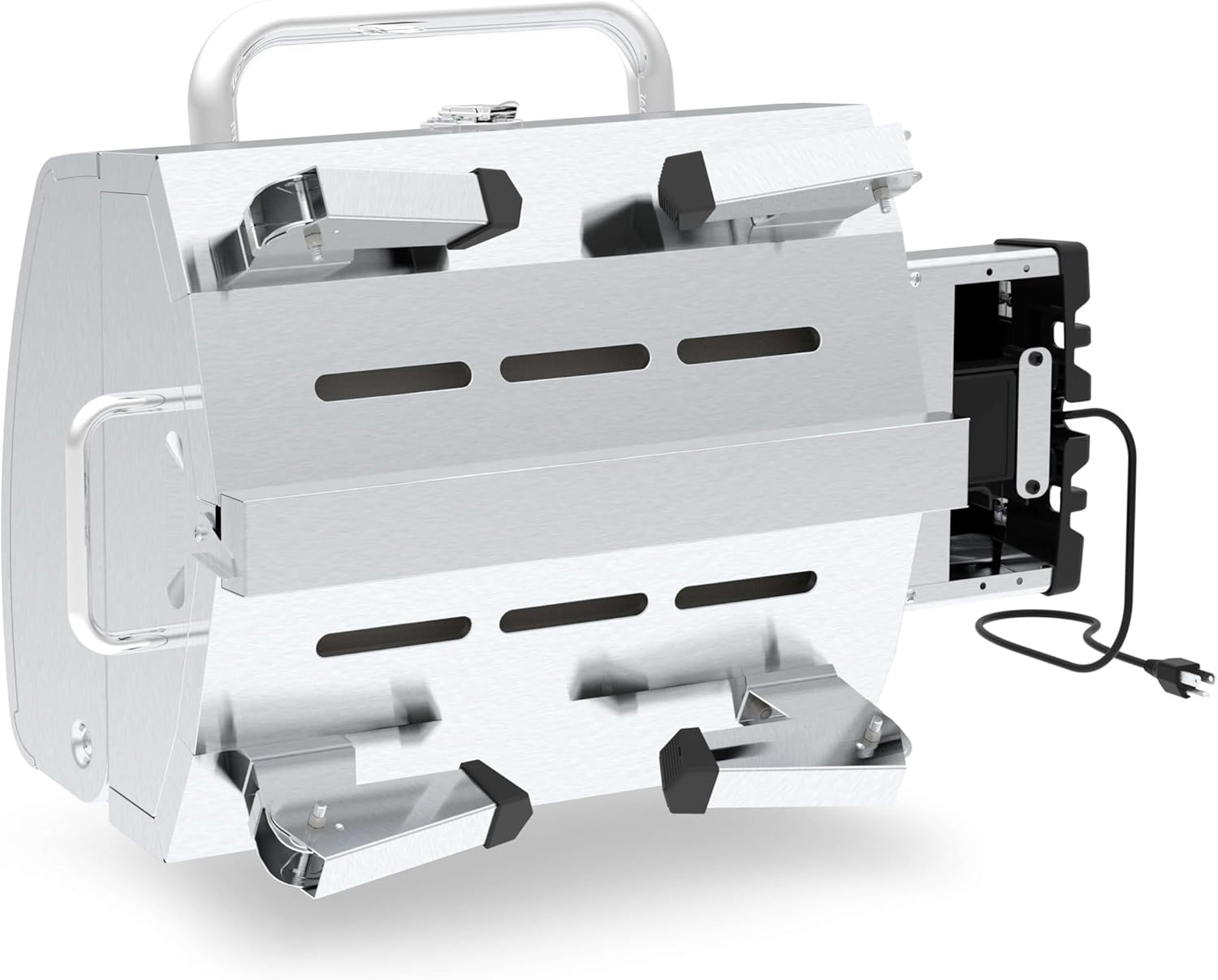 GrillPro 201119 GrillPro Table Top Portable Electric Grill in Stainless Steel