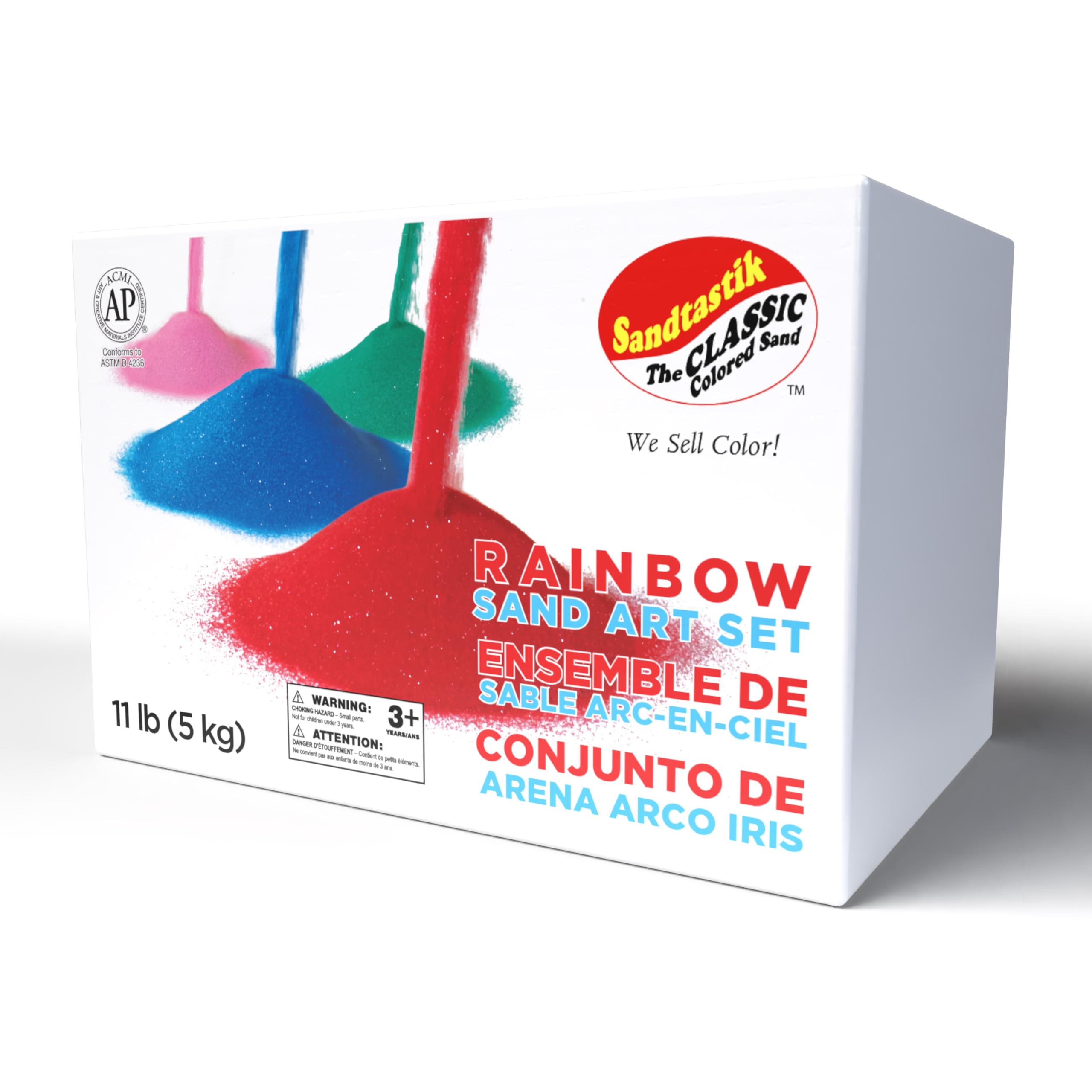 Amazon.com: Sandtastik Rainbow Sand 8 Color Bottle Set, Vibrant