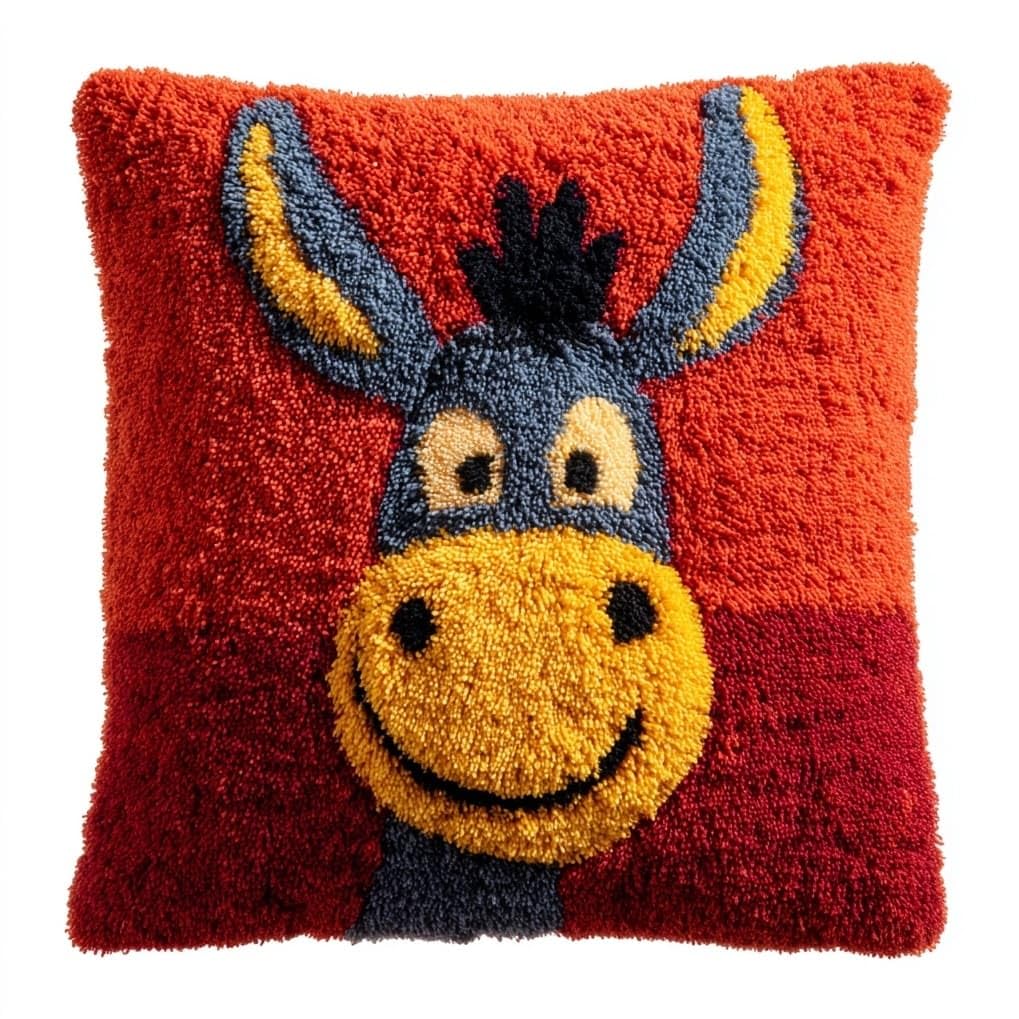 AxiangziK Latch Hook Kits for Adults Beginners,Cartoon Donkey