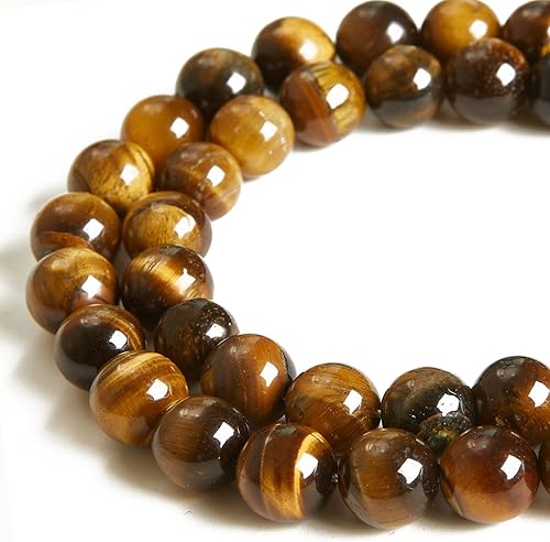 Miniatura 8 de 60 cuentas de hematita negra natural de 0.236 pulgadas, cuentas redondas sueltas para hacer joyas