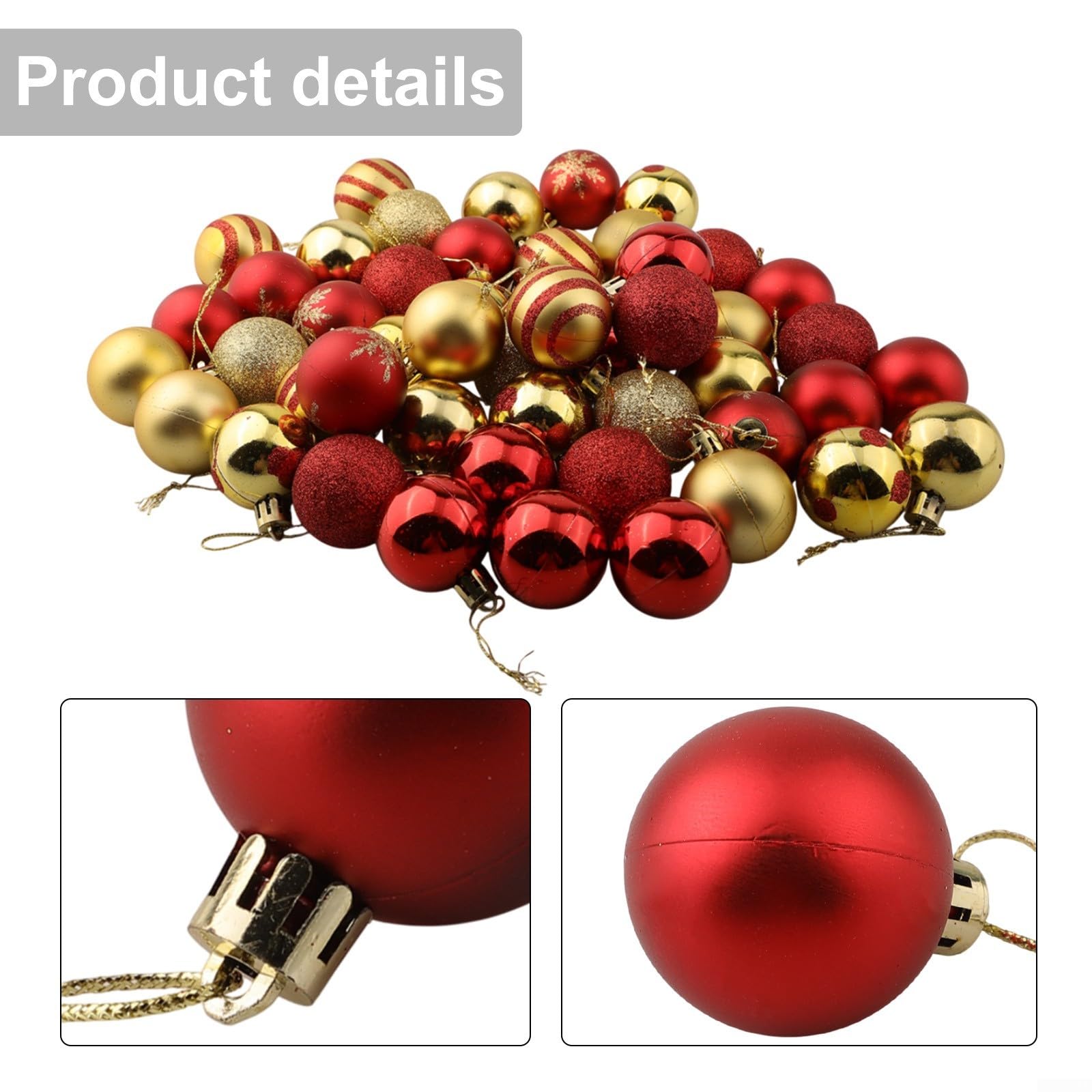 Grote kerstballen goud glitters kunststof 20 cm | Fun en Feest