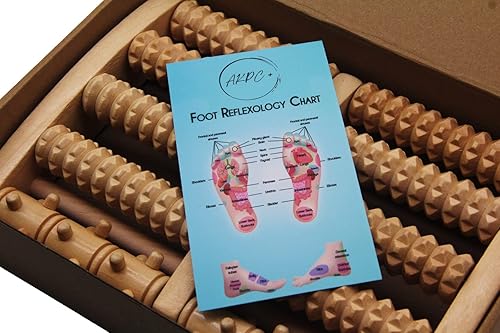 AKPC Rodillo de masaje de pies de madera alivio de relajación y estrés neuropatía diabética y fasciedad plantar Increíble regalo para mujeres y disponible en Yaxa Colombia
