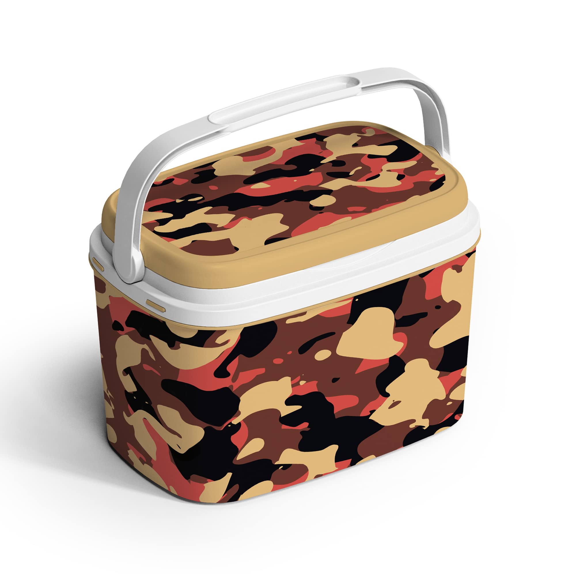 URBNLIVING Large Cooler Box Camping Beach Lunch Picnic Insulated Food Freezer Box (Dessert Camo)