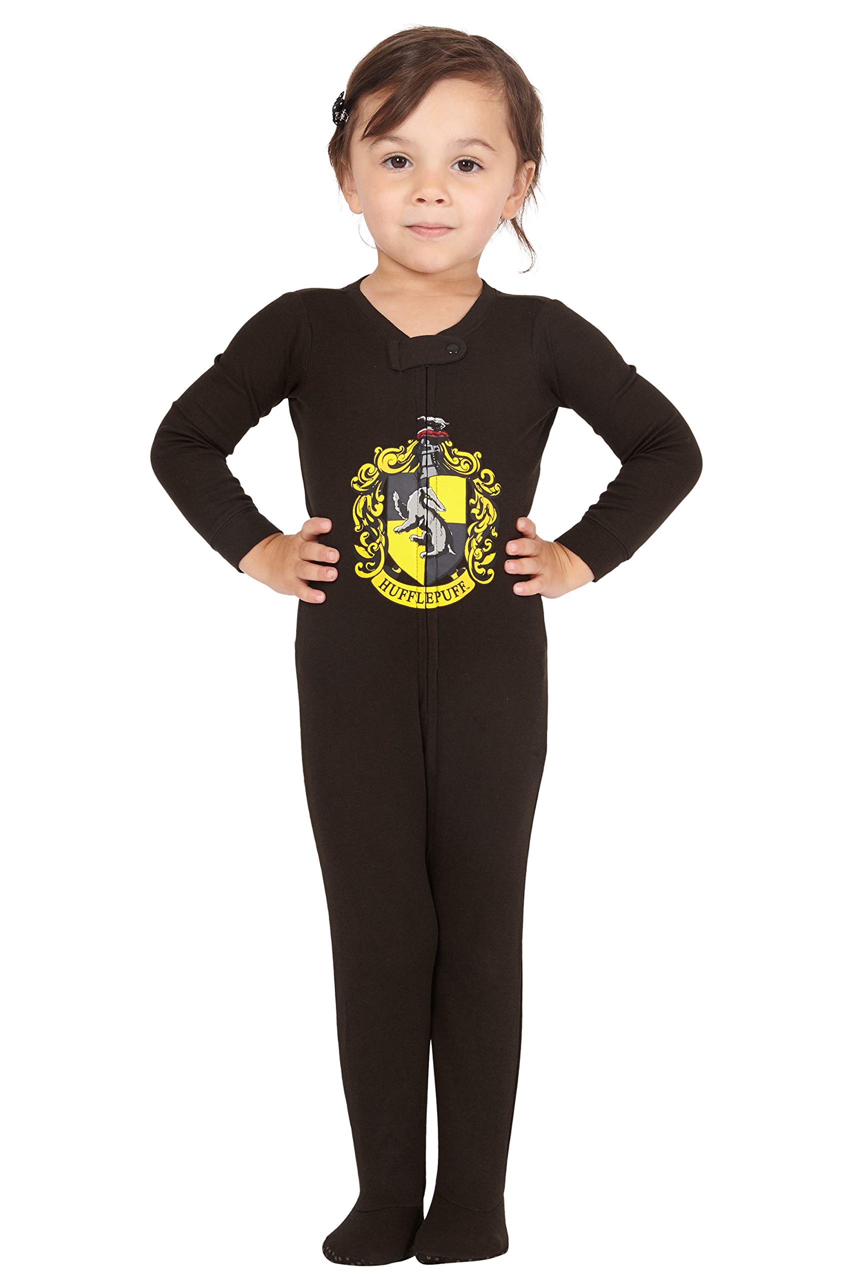 Harry Potter Intimo - Conjunto de pijama para bebé con pie Jammies Beanie Hogwarts House Gryffindor, 12 meses, Hufflepuff, 6 meses, Hufflepuff, 6 meses