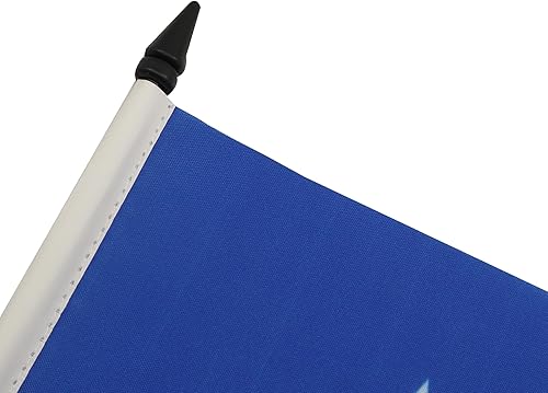 Miniatura 113 de Bandera de mesa Sierra Leona de 5 x 8 pulgadas, bandera de escritorio de Sierra Leona, 8.3 x 5.5 in, barra y base de plástico negro AZ FLAG