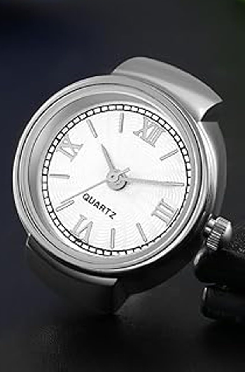 Ring Watch For Women Strachable Stainless Steel Gold Plated Roman Stylish Gold Ring For Women Girls Love Gifts