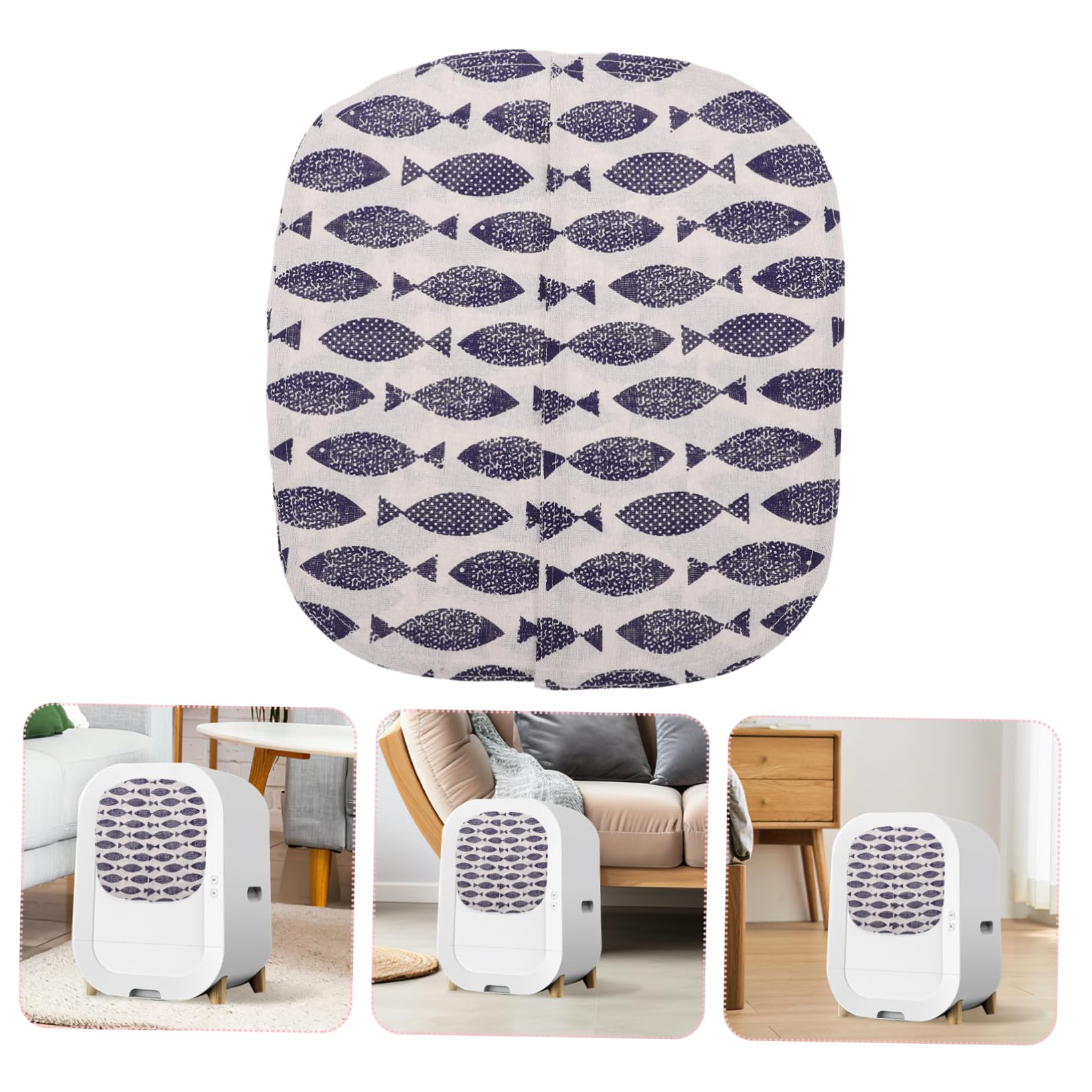 HEMOTON 5 Pièces Porte de Litière pour Chat Compatible avec Bac à Litière Automatique Rideau Éclaboussures pour Toilette de Chat Durable et Facile à Installer
