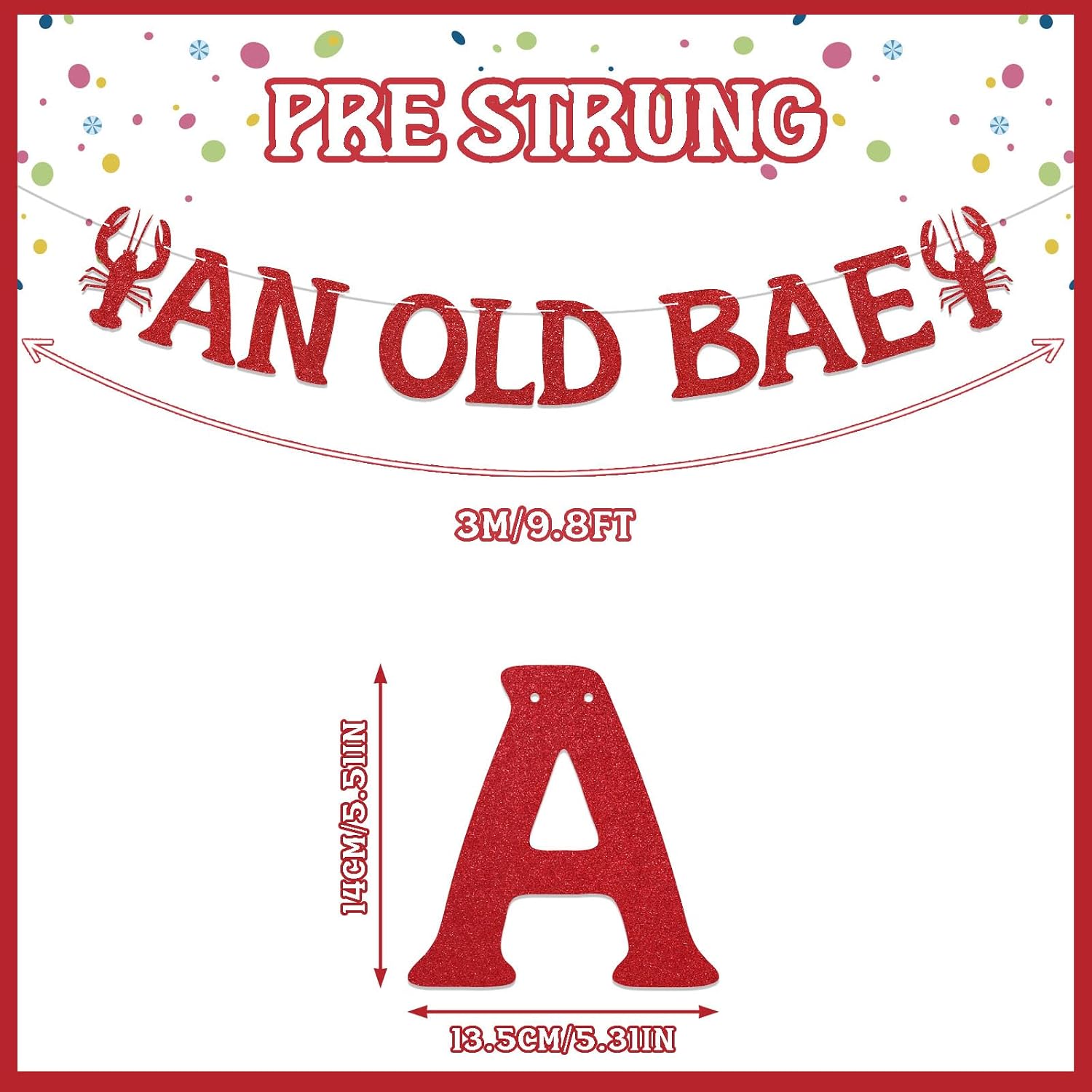 An Old Bae Banner: NOLA Lobster Seafood Boil New England Coastal Bachelorette Party Decor,Seafood Boil Birthday Decor, Old Bae Party image 2