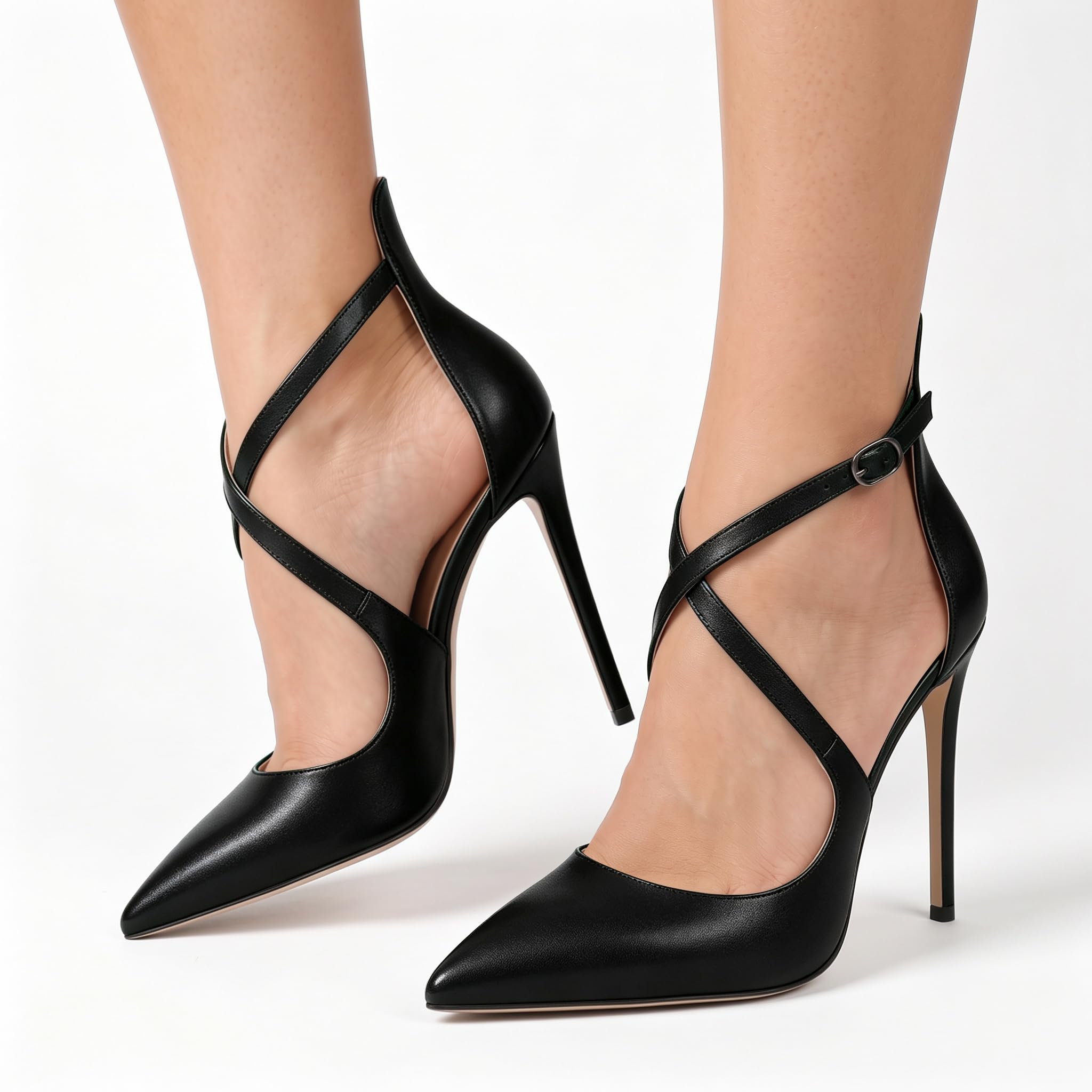 EDEFS High Heels Sexy Pumps Damen Elegant mit Spitz EU35-45