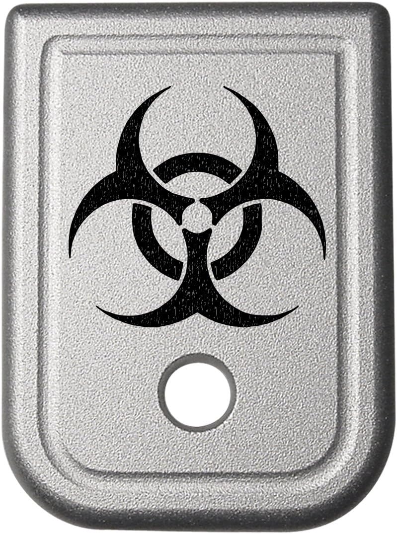 Magazine Base Plate for Glock 10mm .45 Silver - Choose Your Design