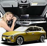 Vista 111 de Parasol de 4 capas para parabrisas, ajuste personalizado, tela 240T, parasol retráctil que bloquea los rayos ultravioletas, accesorios para automóvil