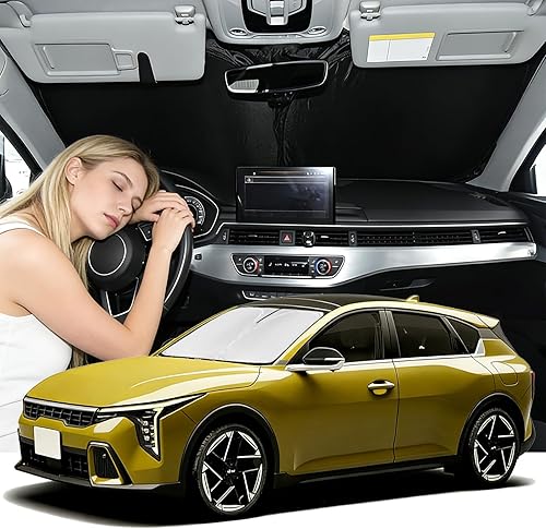 Miniatura 111 de Parasol de 4 capas para parabrisas, ajuste personalizado, tela 240T, parasol retráctil que bloquea los rayos ultravioletas, accesorios para automóvil