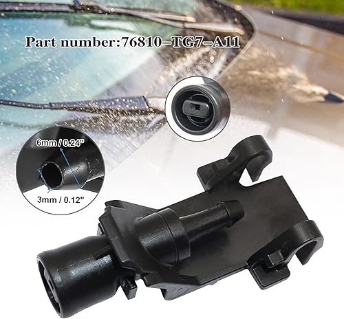 Miniatura 2 de XQSMWF Boquillas para limpiaparabrisas delantero, boquillas de pulverización de chorro de agua compatibles con Honda Pilot 2016-2021 Passport