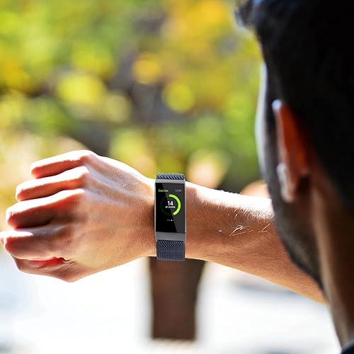 Miniatura 10 de YONWORTH Correa de reloj ajustable de nailon elástica compatible con Fitbit Charge 4/Charge 3/SE, correa elástica de nailon transpirable, correa