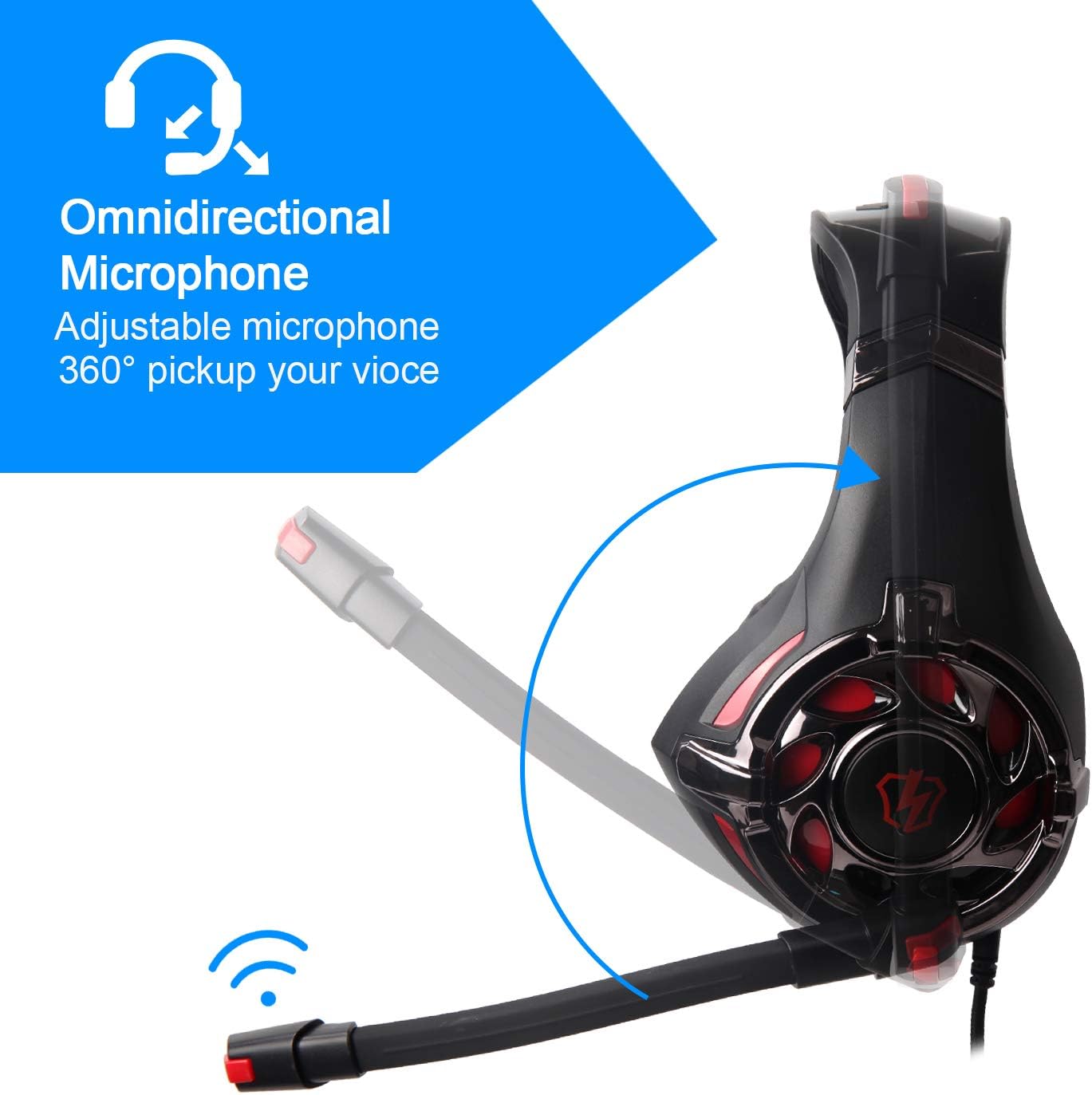 Best Promo Xbox Headset, Stereo Gaming Headset with Mic for PS4, PS5, Xbox One, PC, Mobile, Switch, 3.5mm Jack Noise Cancelling Gamer Headphones Lightweight Over Ear Headphones