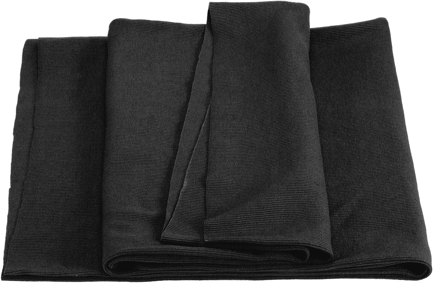 MECCANIXITY 39" Elastic Cuffs Ribbed Trims Cotton Fabric Knit Rib Stretch Tape Cuff Sleeve Waistband for Sewing, 24" Wide Black