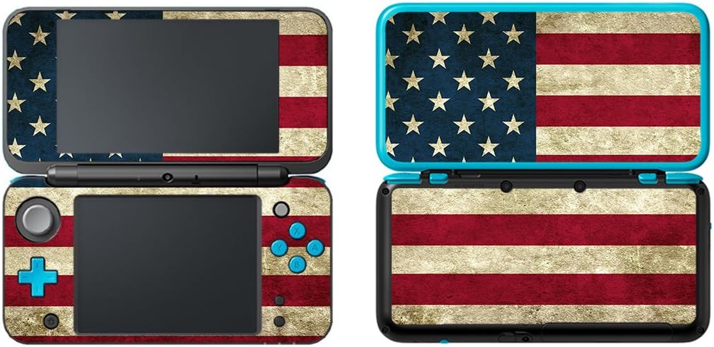 UUShop Protective Vinyl Skin Sticker Cover Wrap for New Nintendo 2DS XL/LL (American Flag) : Video Games