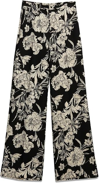 Oltre : Pantaloni Palazzo Floreali Nero 52 (Italian Size) : Amazon.it:  Abbigliamento