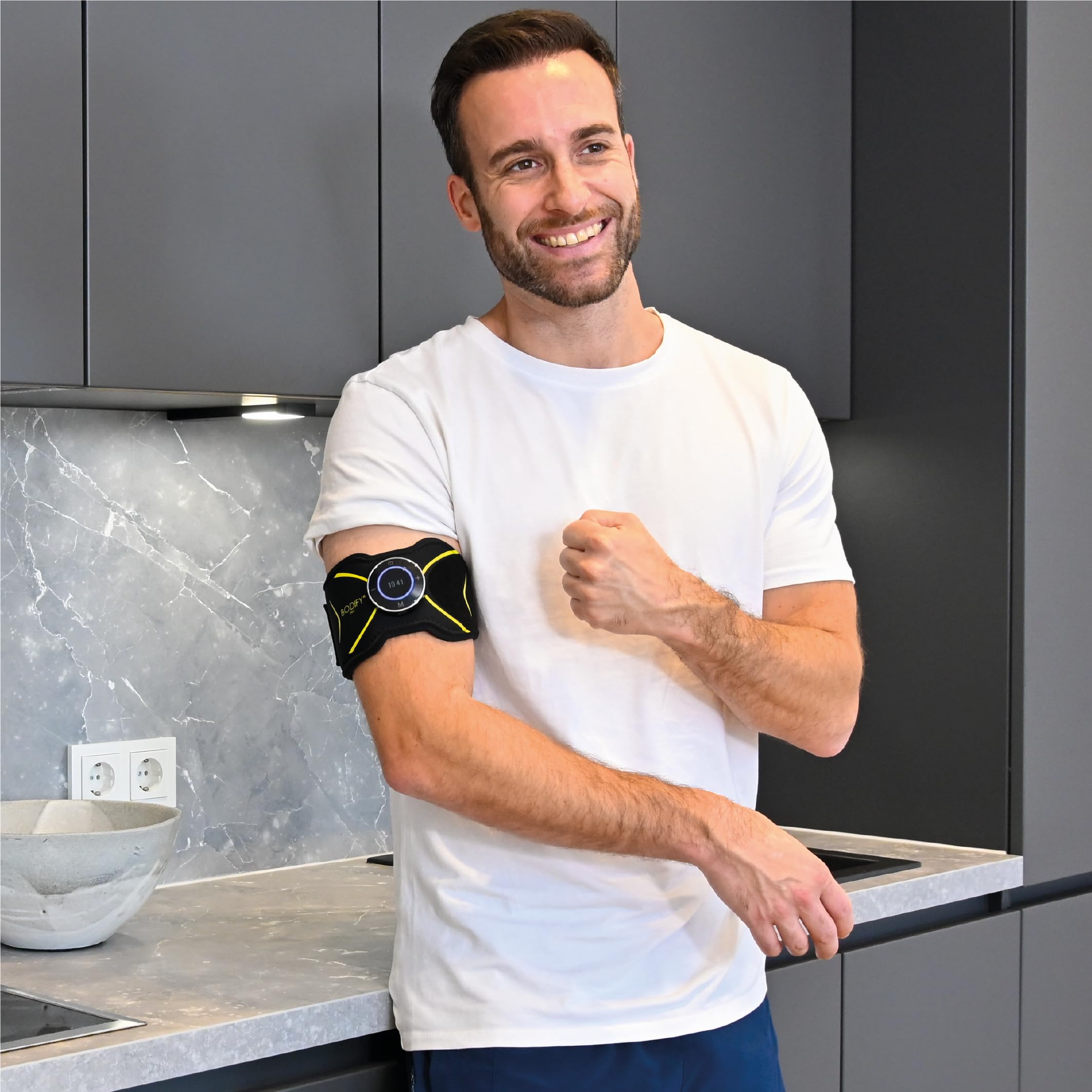 Bodify® 2-in-1 EMS Arm & Leg Trainer Max – Attivazione mirata di Braccia e Gambe! – Attivazione Muscolare – Allenamento EMS – Allenamento di Braccia e Gambe – per Uomini e Donne L'Originale