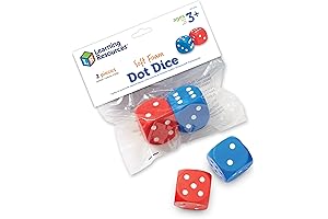 Learning Resources Foam Dice: One Giant Dice, Fun Educational Toys For Kids,...