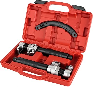 ATPEAM Coil Spring Compressor Tool - Heavy Duty 2200lb Capacity with Safety Guard and 11in Jaw Opening